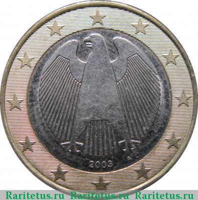 1 евро (euro) 2003 года A Германия