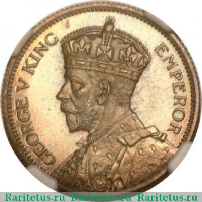 1 шиллинг (shilling) 1934 года   Фиджи