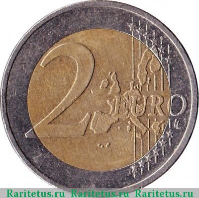 Реверс монеты 2 евро (euro) 2002 года A Германия