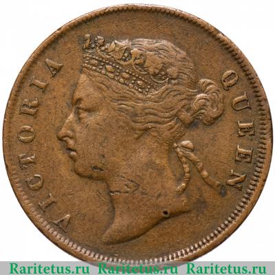 1 цент (cent) 1894 года   Стрейтс Сетлментс
