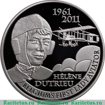Реверс монеты 5 евро (euro) 2011 года  Элен Дютриё Бельгия proof