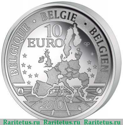 10 евро (euro) 2010 года  музей Африки Бельгия proof