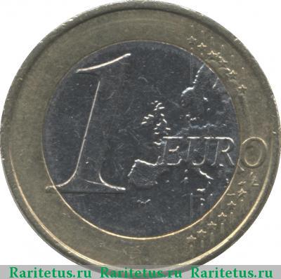 Реверс монеты 1 евро (euro) 2011 года  Эстония