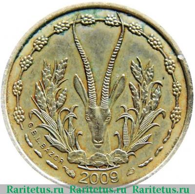5 франков (francs) 2009 года   Западная Африка (BCEAO)
