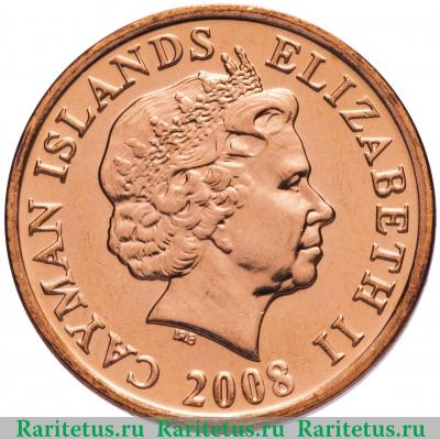 1 цент (cent) 2008 года   Каймановы острова