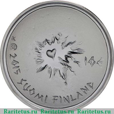 10 евро (euro) 2015 года  сису Финляндия proof