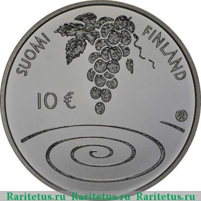 10 евро (euro) 2014 года  Эмиль Викстрём Финляндия proof