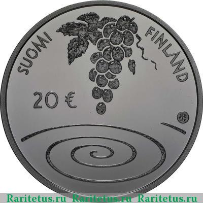 20 евро (euro) 2014 года  Эмиль Викстрём Финляндия proof