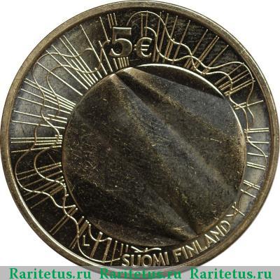 5 евро (euro) 2012 года  Хельсинки Финляндия