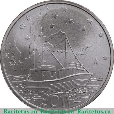 Реверс монеты 20 евро (euro) 2011 года  Балтийское море Финляндия