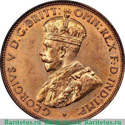 1/2 пенни (penny) 1934 года   Австралия