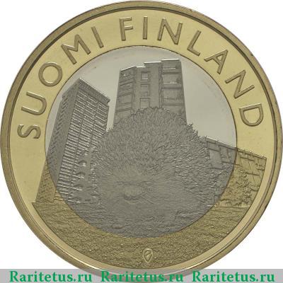 Реверс монеты 5 евро (euro) 2015 года  Уусимаа Финляндия