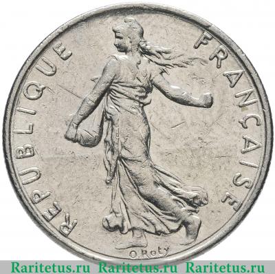 1/2 франка (franc) 1983 года   Франция
