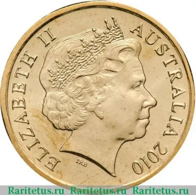 2 доллара (dollars) 2010 года   Австралия