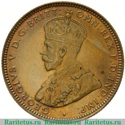 1 шиллинг (shilling) 1925 года   Британская Западная Африка