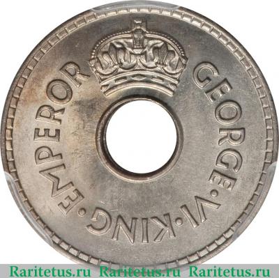 1 пенни (penny) 1940 года   Фиджи