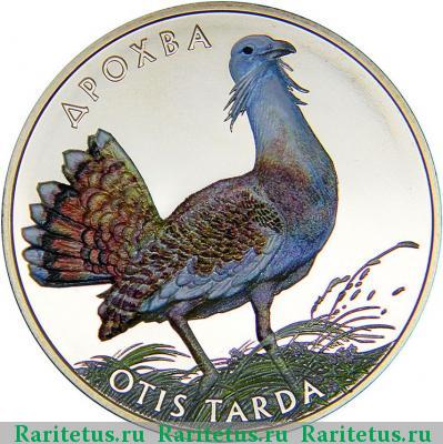 Реверс монеты 2 гривны 2013 года  дрофа