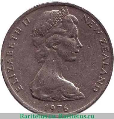 20 центов (cents) 1976 года   Новая Зеландия