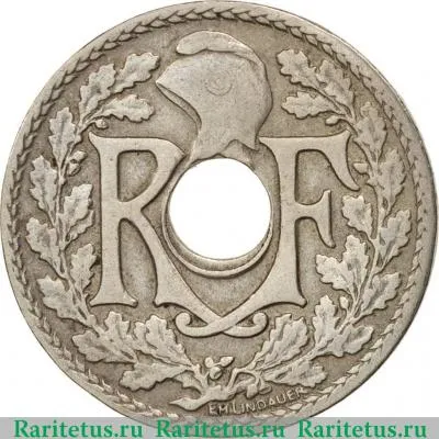 10 сантимов (centimes) 1925 года   Франция
