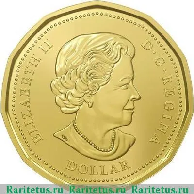 1 доллар (dollar) 2016 года  Лаки Луни Канада