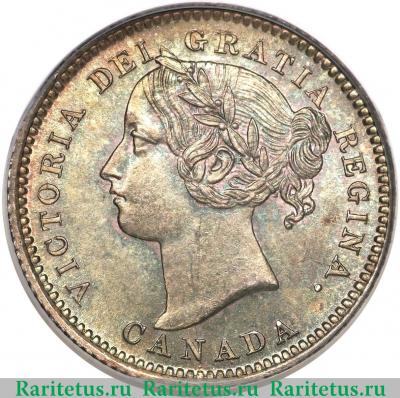 10 центов (cents) 1901 года   Канада