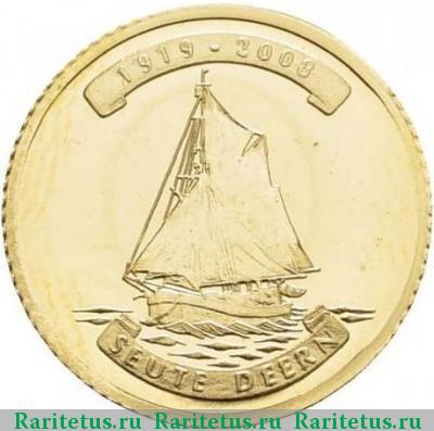 Реверс монеты 10 вон (won) 2008 года  Зойте Деерн КНДР
