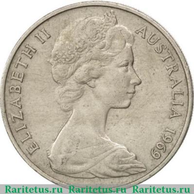 20 центов (cents) 1969 года   Австралия