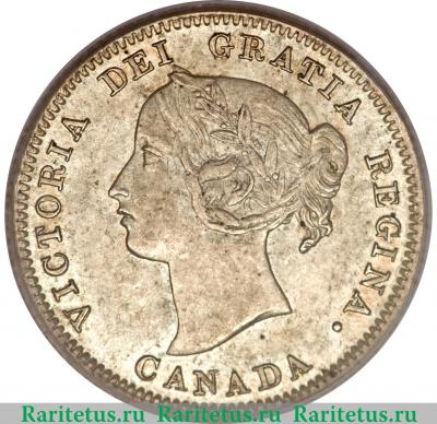 5 центов (cents) 1858 года   Канада
