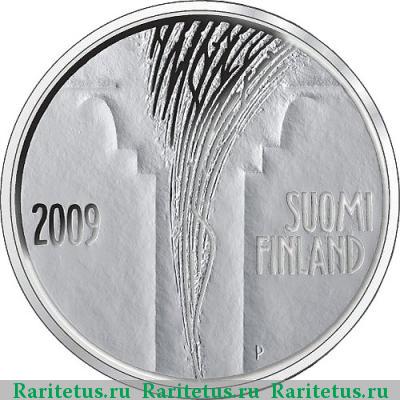 10 евро (euro) 2009 года  200 лет правительству Финляндия
