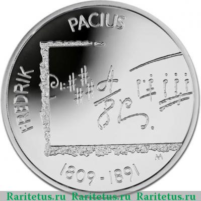 Реверс монеты 10 евро (euro) 2009 года  Фредрик Пациус Финляндия