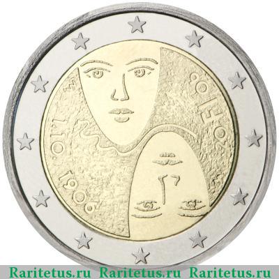 2 евро (euro) 2006 года  избирательное право Финляндия