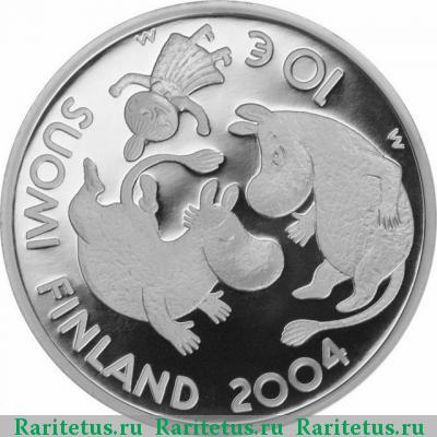 10 евро (euro) 2004 года  Туве Янссон Финляндия