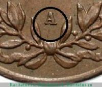 Деталь монеты 1 геллер (heller) 1913 года A  Германская Восточная Африка