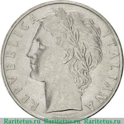 100 лир (lire) 1958 года   Италия