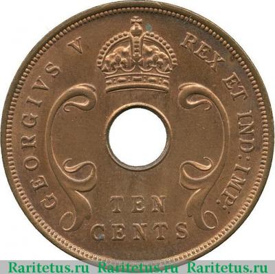 10 центов (cents) 1927 года   Британская Восточная Африка