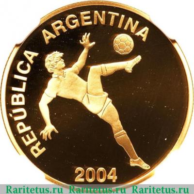 10 песо (pesos) 2004 года   Аргентина proof