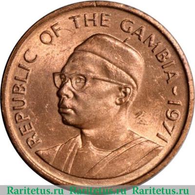 1 бутут (butut) 1971 года   Гамбия