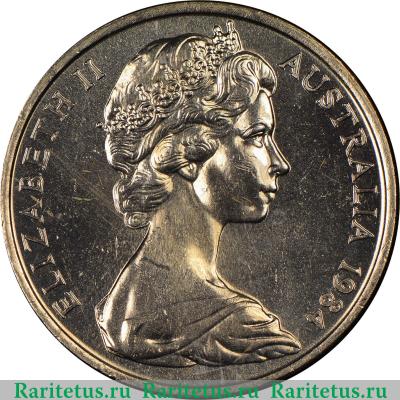 20 центов (cents) 1984 года   Австралия