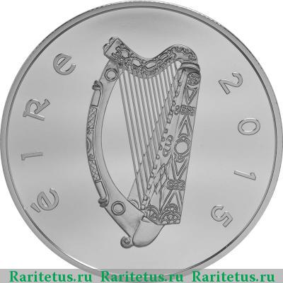 10 евро (euro) 2015 года  70 лет мира Ирландия proof