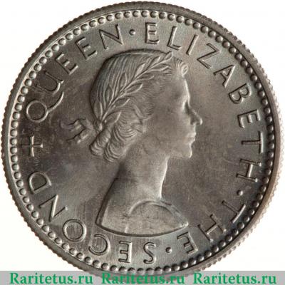 6 пенсов (pence) 1965 года   Новая Зеландия