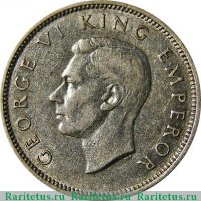 1 шиллинг (shilling) 1937 года   Новая Зеландия