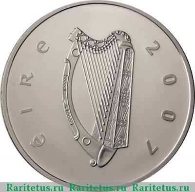 10 евро (euro) 2007 года  кельтская культура Ирландия proof
