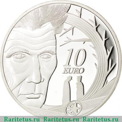 Реверс монеты 10 евро (euro) 2006 года  Беккет Ирландия proof