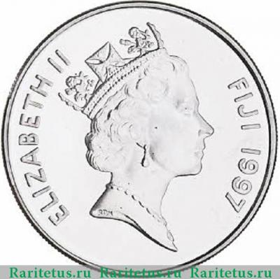 20 центов (cents) 1997 года   Фиджи