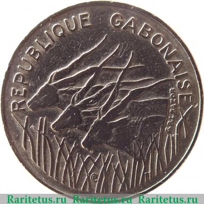 100 франков (francs) 1982 года   Габон