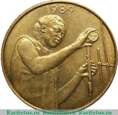 25 франков (francs) 1989 года   Западная Африка (BCEAO)