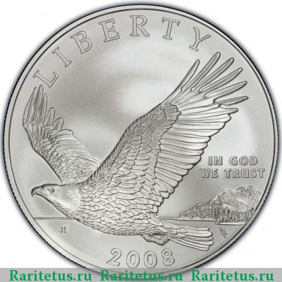 1 доллар (dollar) 2008 года P орлан США