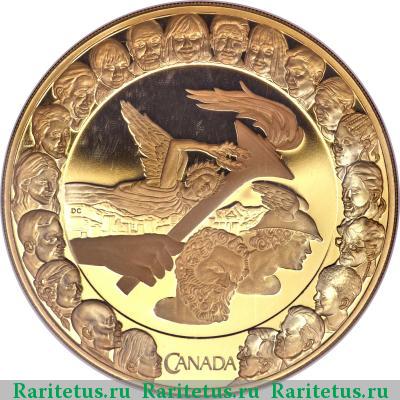 Реверс монеты 300 долларов (dollars) 2007 года  Канада proof