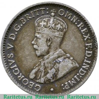 3 пенса (pence) 1918 года   Австралия