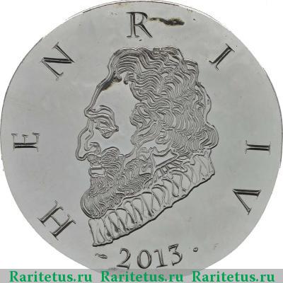 Реверс монеты 10 евро (euro) 2013 года  Генрих IV Франция proof
